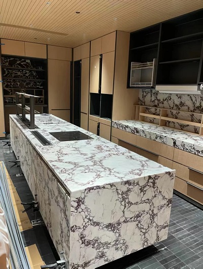 engineered quartz kitchen