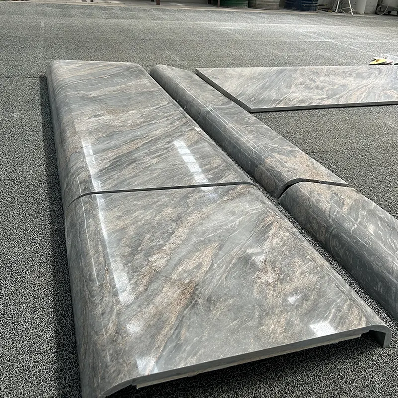 กำแพงสำเนียงหินอ่อน Palisandro Bluette